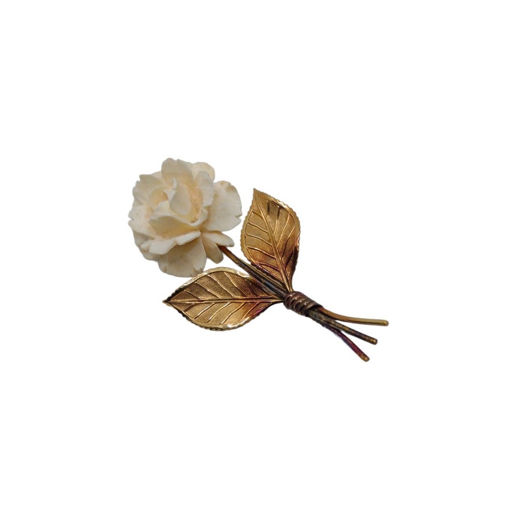 Vintage Signed Vandell 1/20 12k gf Flower Brooch